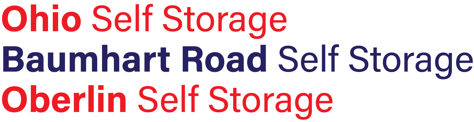 Ohio Self Storage | Baumhart Road Self Storage | Oberlin Self Storage